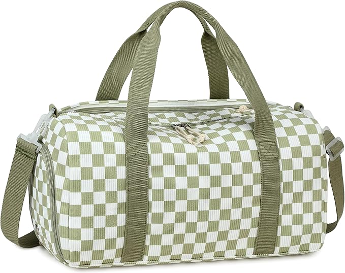 BLUBOON Duffle Bag Girls Kids Cute Gym Bag with Shoes Compartment & Wet Separation Waterproof Sports Overnight Travel Bag