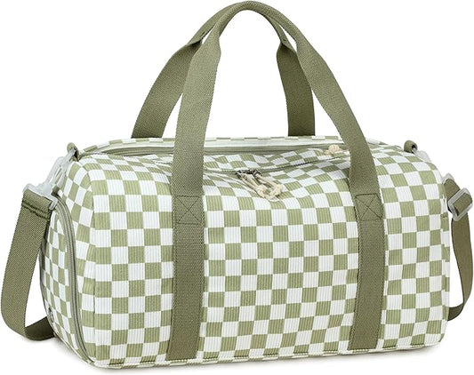 BLUBOON Duffle Bag Girls Kids Cute Gym Bag with Shoes Compartment & Wet Separation Waterproof Sports Overnight Travel Bag