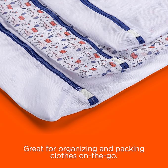 Tide Delicate Clothes Mesh Wash Bags for Wash Machine, 3 Pack (Small, Medium, and Large), Protects from Snagging, Tangling & Wear