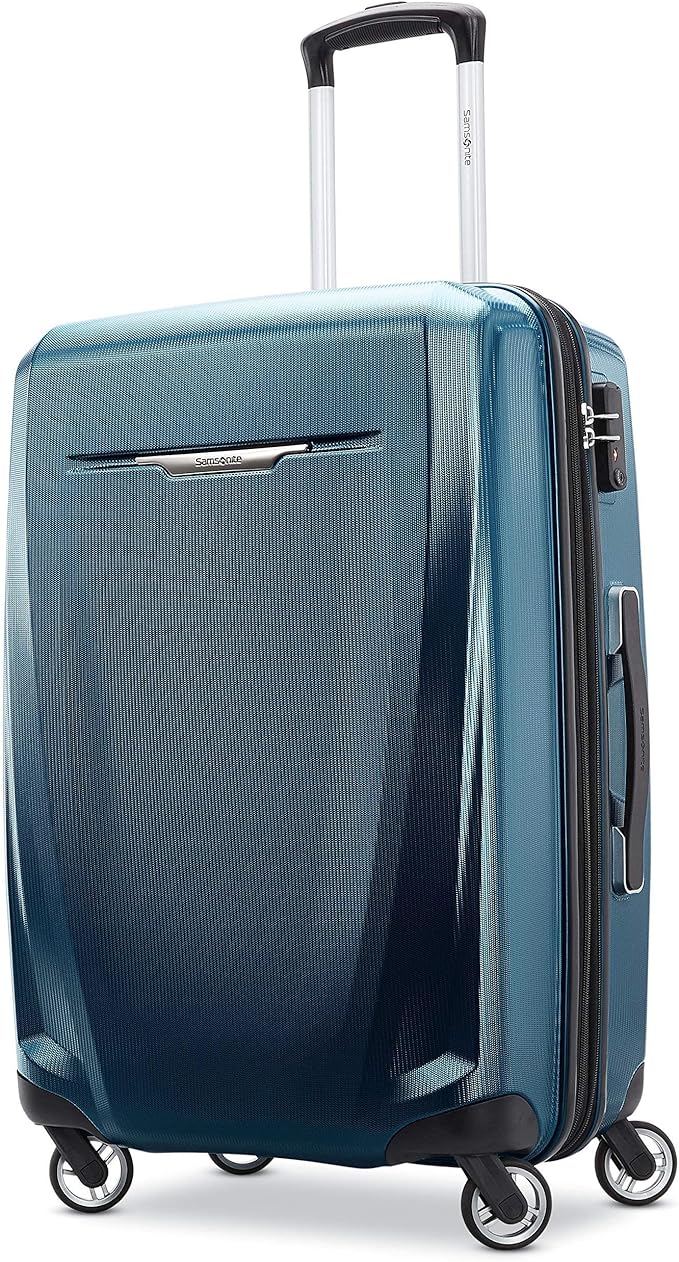 Samsonite Winfield 3 DLX Hardside Expandable Luggage with Spinners, Navy, Carry-On 20-Inch