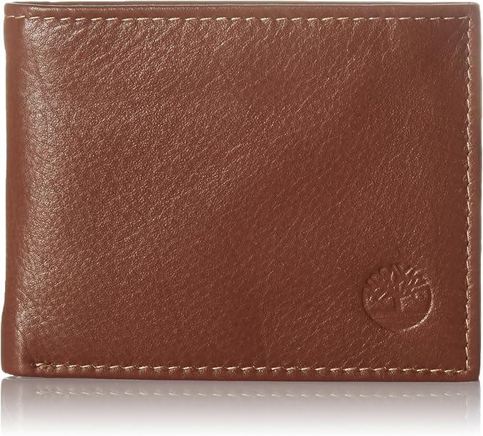 Timberland Men's Wellington Leather Rfid Bifold Commuter Security Wallet