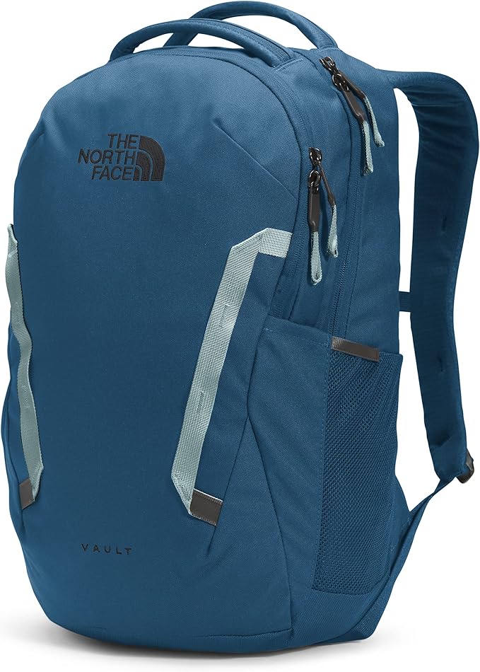 THE NORTH FACE Vault Everyday Laptop Backpack | Commuter Travel Bag with Water-Repellent Finish, Spacious Main Compartment, Monterey Blue/Silver Blue, OS