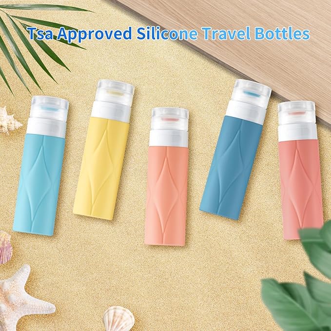 5 Pack Travel Bottles, Leak Proof TSA Approved Travel Size Containers (60ML 5PACK)