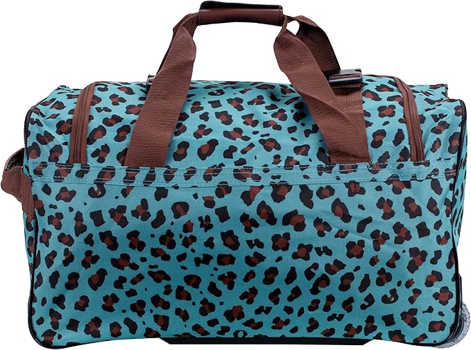 Rockland Rolling Duffel Bag, Black, 22"