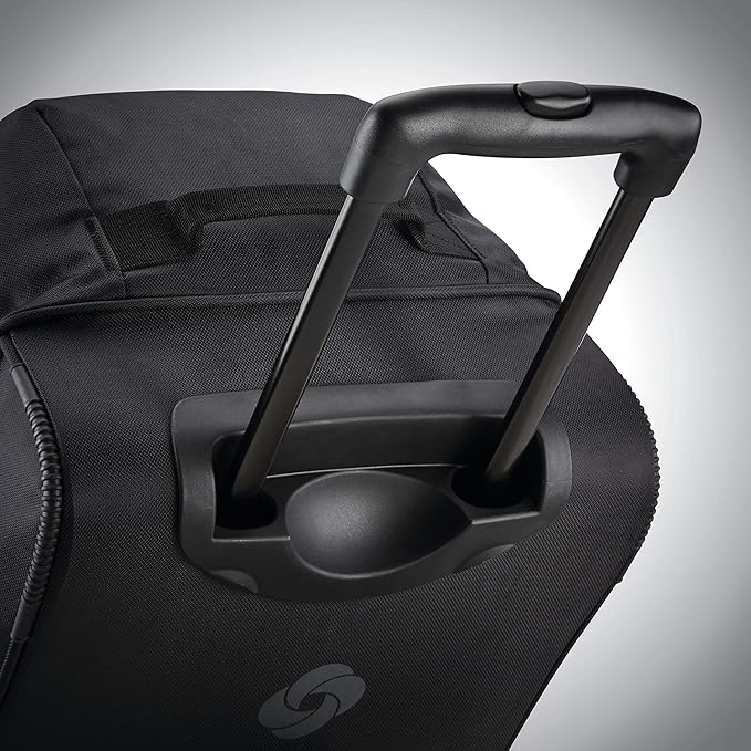 Samsonite Andante 2 Wheeled Duffel Bag – 32-Inch Durable Rolling Luggage with Inline Skate Wheels, Push-Button Handle & Spacious Compartments – Travel-Friendly and Lightweight- Navy/Black