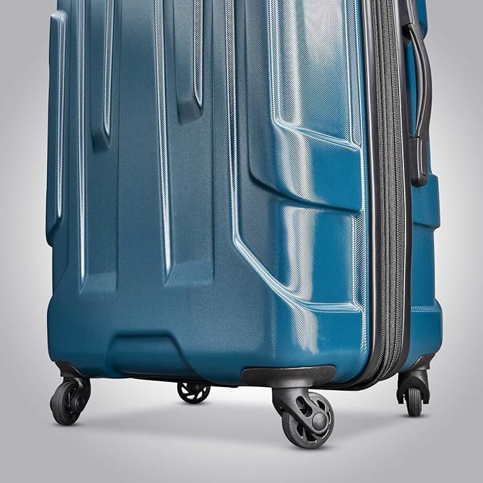 Samsonite Centric Hardside Expandable Luggage with Spinner Wheels, Teal, Checked-Large 28-Inch