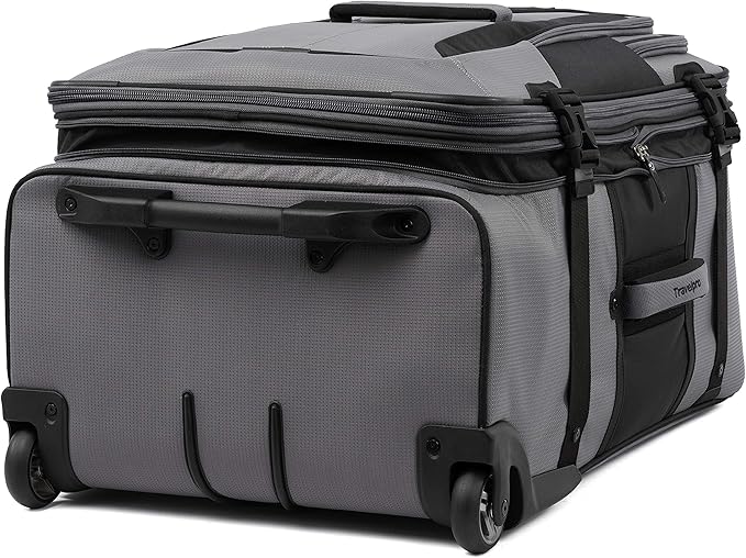 Travelpro Unisex-Adult Bold Softside Expandable Rollaboard Upright Luggage, Grey/Black, Checked-Large 28-Inch