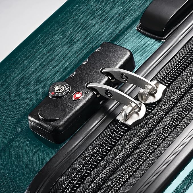 Samsonite Winfield 2 Hardside Expandable Luggage with Spinner Wheels, Checked-Large 28-Inch, Cactus Green