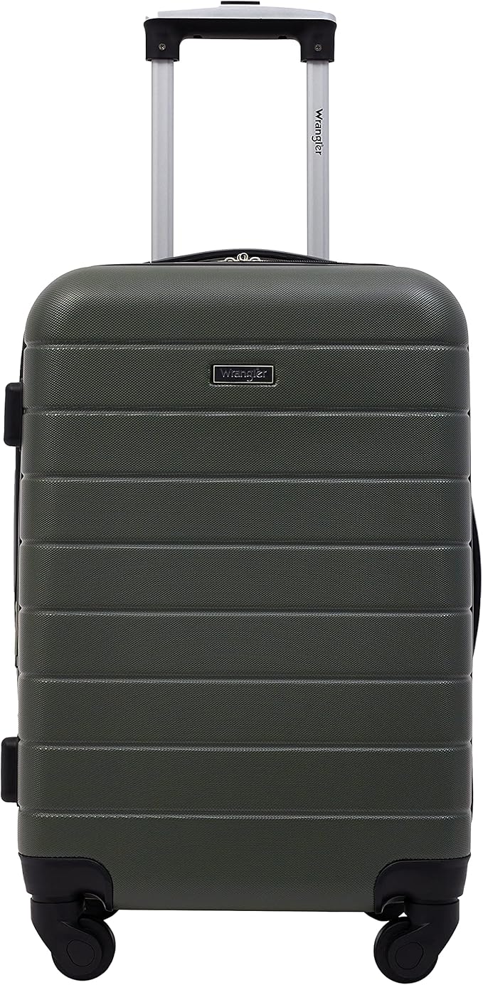 Wrangler Smart Spinner Hardside Luggage, 2 Piece Set, Deep Depths