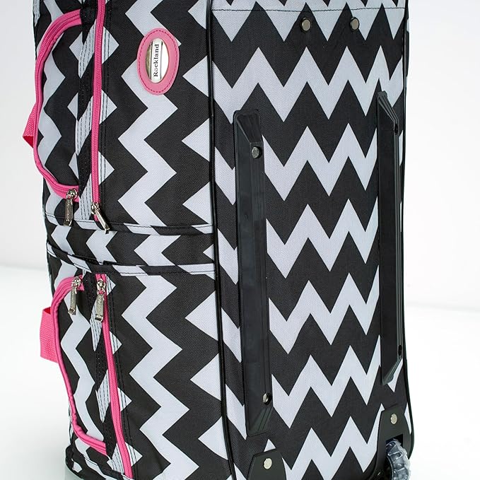 Rockland Rolling Duffel Bag, Black, 22"
