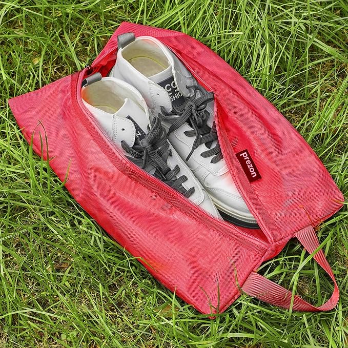Travel Shoe Bags, Water Resistant TPU Mesh, Sturdy YKK Zipper, Shoes Storage Bag, Shoes Packing Organizer, Unisex Shoe Pouch for Travel or Home Storage