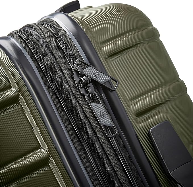Samsonite Omni 2 Hardside 2 Piece Set - Includes Global Carry-On & Large Checked Suitcases - 360° Dual Spinner Wheels - Integrated TSA Lock & Expansion - Amazon Exclusive - Vita Olive