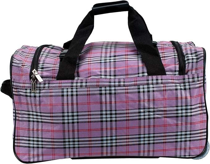 Rockland Rolling Duffel Bag, Black, 22"