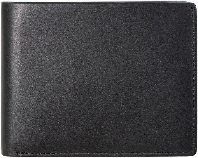 BULL GUARD Mens RFID Blocking Bifold Wallet Smooth Soft Nappa Top Grain Leather, Secure and Durable Extra Capacity Billfold with 11 Credit Card Slots, Tight Stitching, Quick Thumb Push Access, No Logo