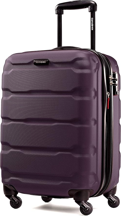 Samsonite Omni Pc Hardside Expandable Luggage with Spinner Wheels (Purple, 2-Piece Set (20/28))