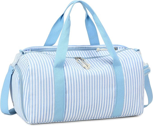 BLUBOON Duffle Bag Girls Kids Cute Gym Bag with Shoes Compartment & Wet Separation Waterproof Sports Overnight Travel Bag