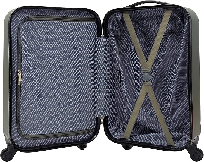 Travelers Club Cosmo Luggage, Fern Green-20, 20-Inch