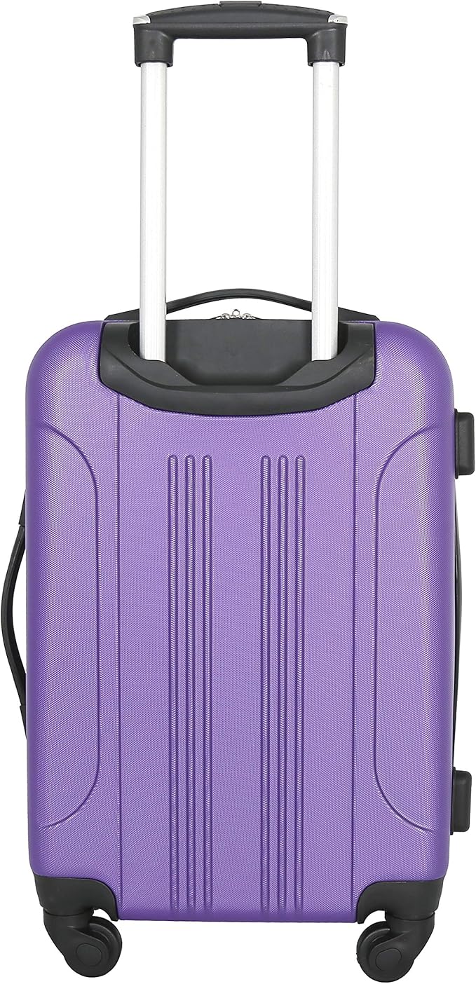 Travelers Club Chicago Hardside Expandable Spinner Luggage, Purple, 22" Carry-On