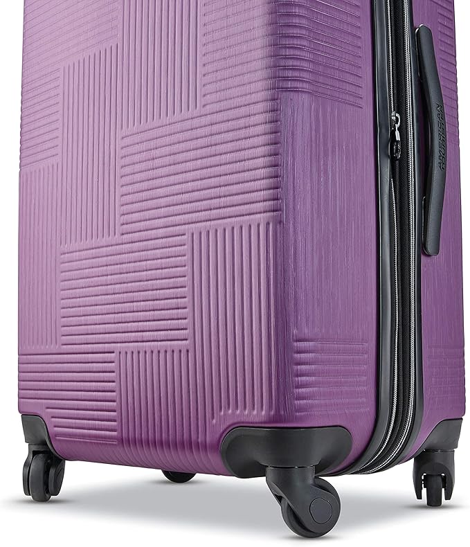 American Tourister Stratum XLT Expandable Hardside Luggage with Spinner Wheels, Power Plum, Carry-On 21-Inch