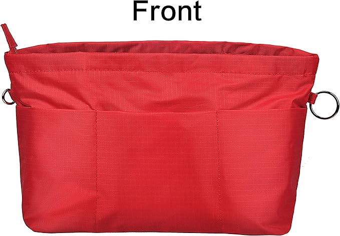 Vercord Handbag Purse Tote Pocketbook Organizer Insert Zipper Closure 11 Pockets 3 Sizes Many Colors