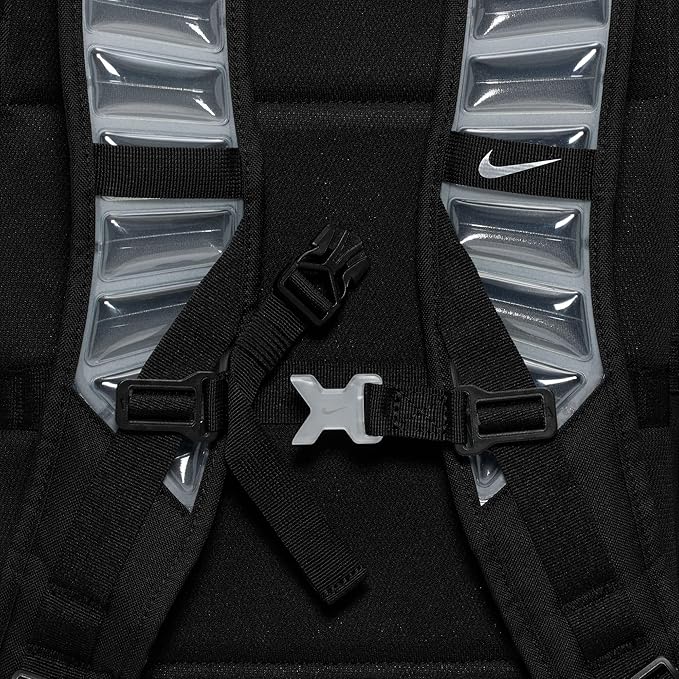 Nike, Unisex, Varsity Elite Backpack (32L), Black/Black/Metallic Silver, One Size