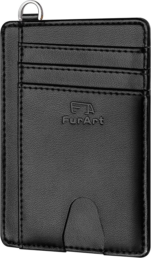 FurArt Slim Minimalist Wallet, Front Pocket Wallets, RFID Blocking, Credit Card Holder for Men