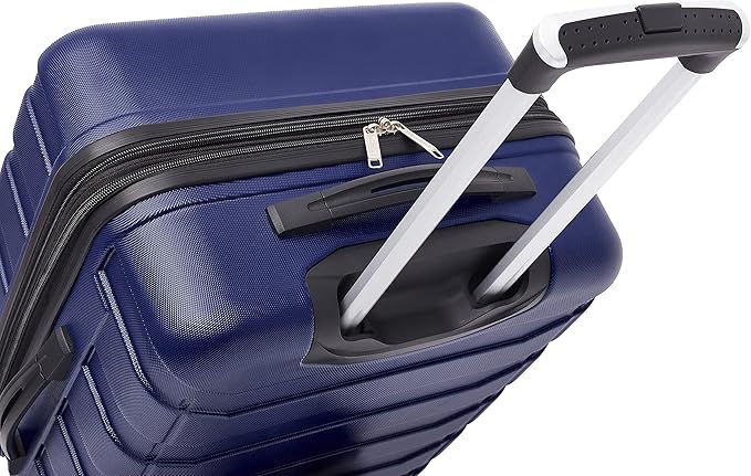 Wrangler 4 Piece Miami Luggage and Packing Cubes Set, Blue