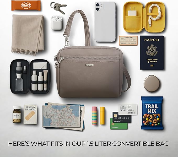 Travelon Anti-Theft Classic Convertible Crossbody & Waist Pack