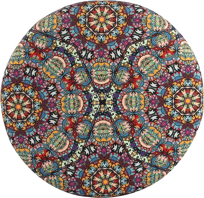 Sigmat Memory Foam Seat Cushion Anti-Slip Soft Round Stool Cushion Chair Pad 20 Inch Graphic