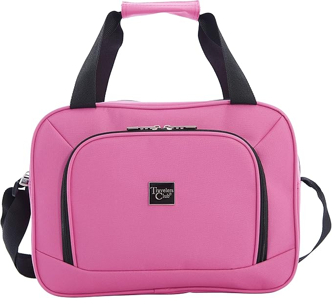 Travelers Club Midtown Hardside 4-Piece Luggage Travel Set, Bubble Gum