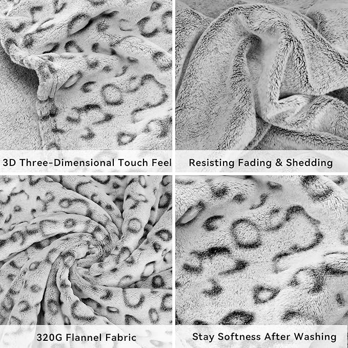 ZHIKU Warm Blanket Throw Soft Fleece Blankets Lightweight Throw Blanket 60"x80"