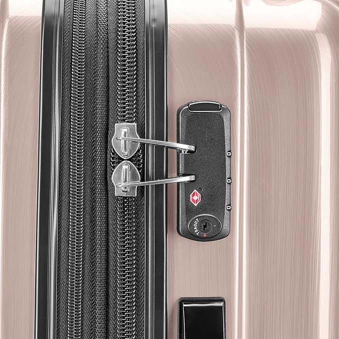 Samsonite Winfield 2 Hardside Expandable Luggage with Spinner Wheels, Artic Pink, Checked-Medium 24-Inch