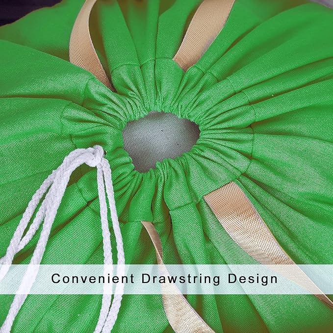 Heavy Duty Laundry Bag with Drawstring and Handle, Extra Large Travel Dirty Clothes Bag for Laundromat and Household, Durable Rip-Stop Laundry Hamper Liner, 28 x 40 Inch by SANFERGE, Kelly Green