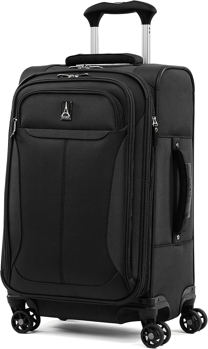 Travelpro Tourlite Softside 3-Piece Set, Expandable Luggage, 4 Spinner Wheels, Lightweight Suitcase, 21" Carry-On, 29 Check Large, Black