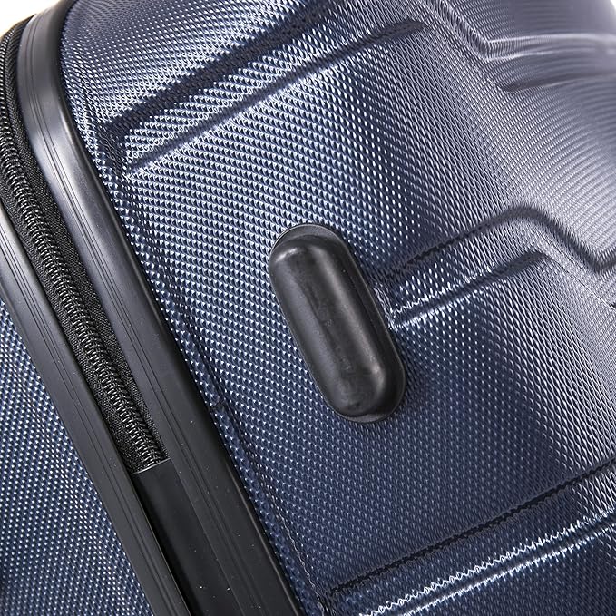 InUSA TREND Luggage with Spinner Wheels | Durable Lightweight Hardshell SuitcaseTravel sets with Handle and Trolley | (20in 24in 28in) 3 Piece Set | Blue