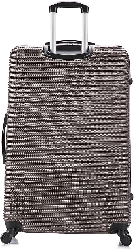 InUSA ROYAL Hardside Spinner Luggage with Ergonomic Handles | Spacious Travel Suitcase with Four Spinner Wheels and Studs | 32 Inch Extra Large Spinner Luggage | Brown
