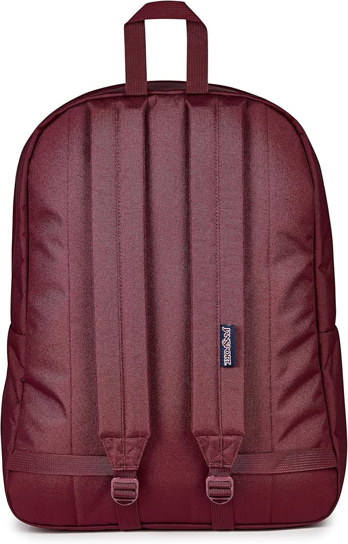 JanSport SuperBreak One Backpack - Durable, Lightweight Bag with 1 Main Compartment, Front Utility Pocket with Built-in Organizer, Premium Backpack, Cherry Lacquer