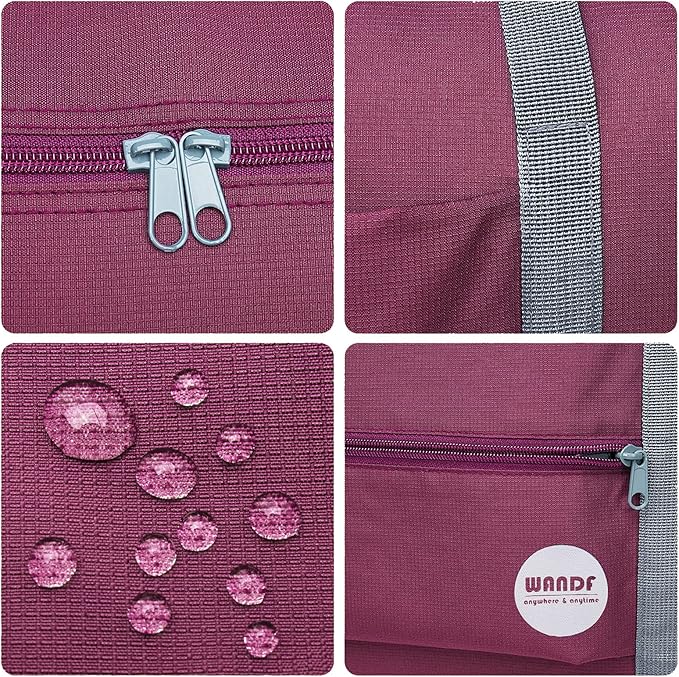 WANDF For Spirit Airlines Personal Item Bag 18x14x8 Travel Duffel Bag Underseat Foldable Carry-on Luggage for Women