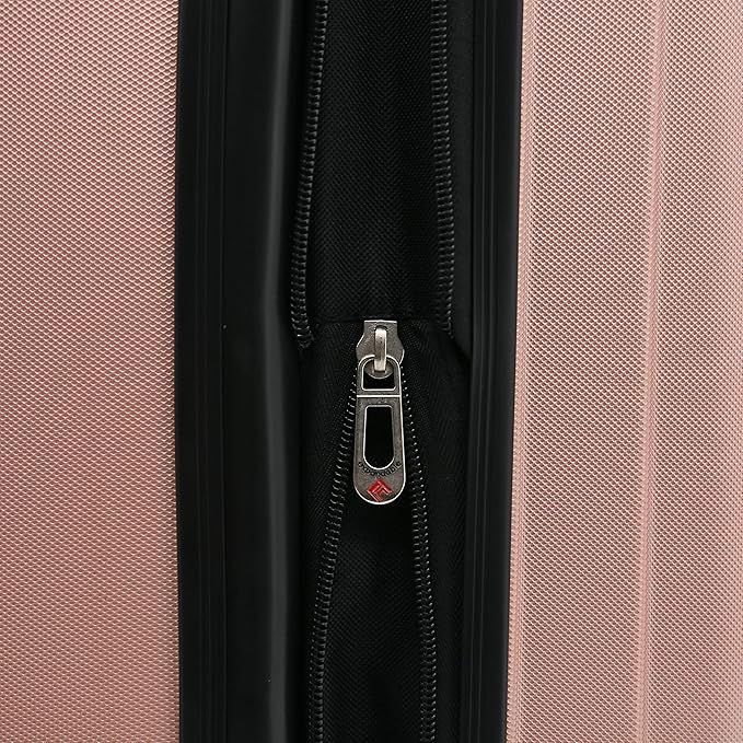 Travelers Club Midtown Hardside 4-Piece Luggage Travel Set, Rose Gold