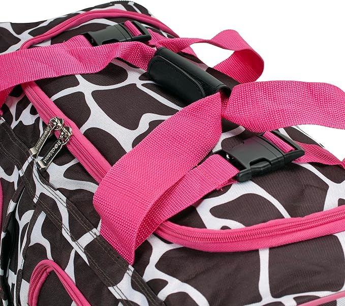 Rockland Rolling Duffel Bag, Black, 22"