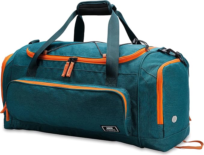 MIER Large Gym Bag for Men Sports Duffle Bag with Shoe Compartment 60L Lightweight Duffel Bags for Workout Fitness Travel