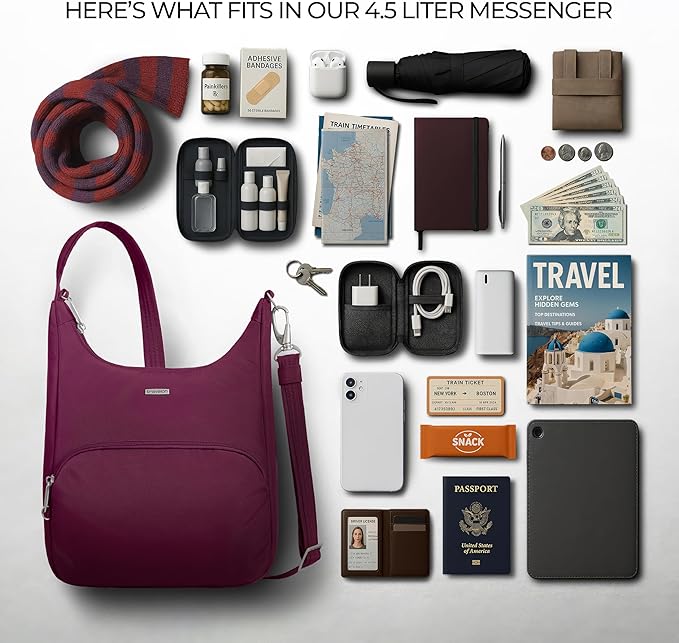 Travelon Anti-Theft Classic Essential Messenger Bag