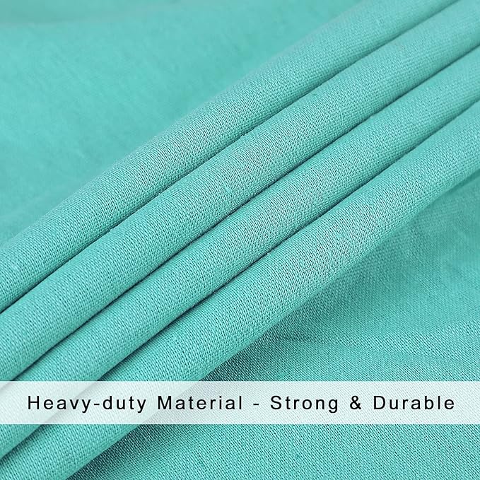 Heavy Duty Laundry Bag with Drawstring and Handle, Extra Large Travel Dirty Clothes Bag for Laundromat and Household, Durable Rip-Stop Laundry Hamper Liner, 28 x 40 Inch by SANFERGE, Turquoise