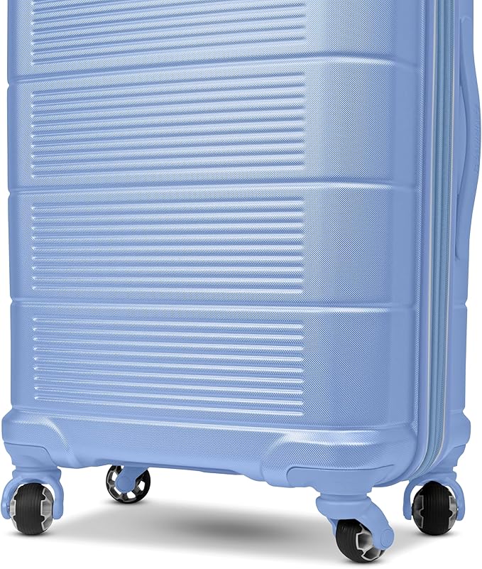 American Tourister Stratum 2.0 Expandable Hardside Luggage with Spinner Wheels, Cornflower Blue, Carry-on