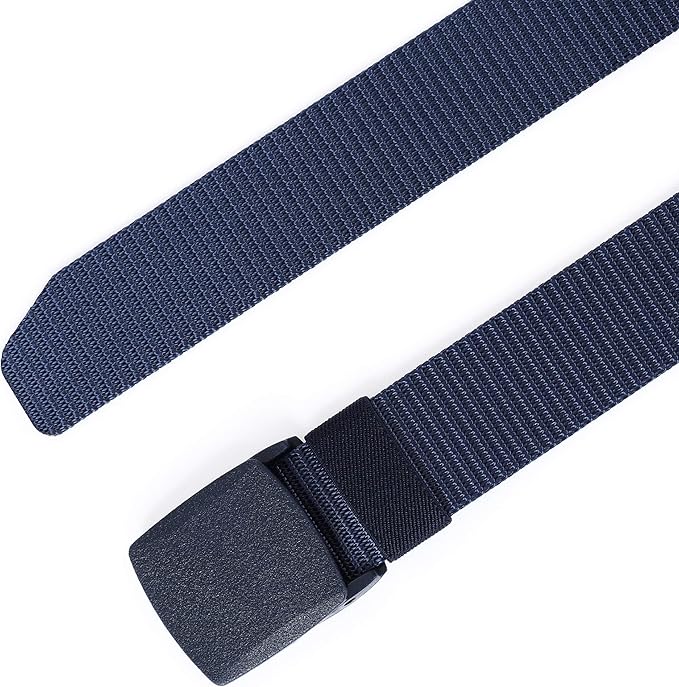 Mile High Life Nylon Web Belt Outdoor Military Belt With TSA Safe Plastic Buckle Belt