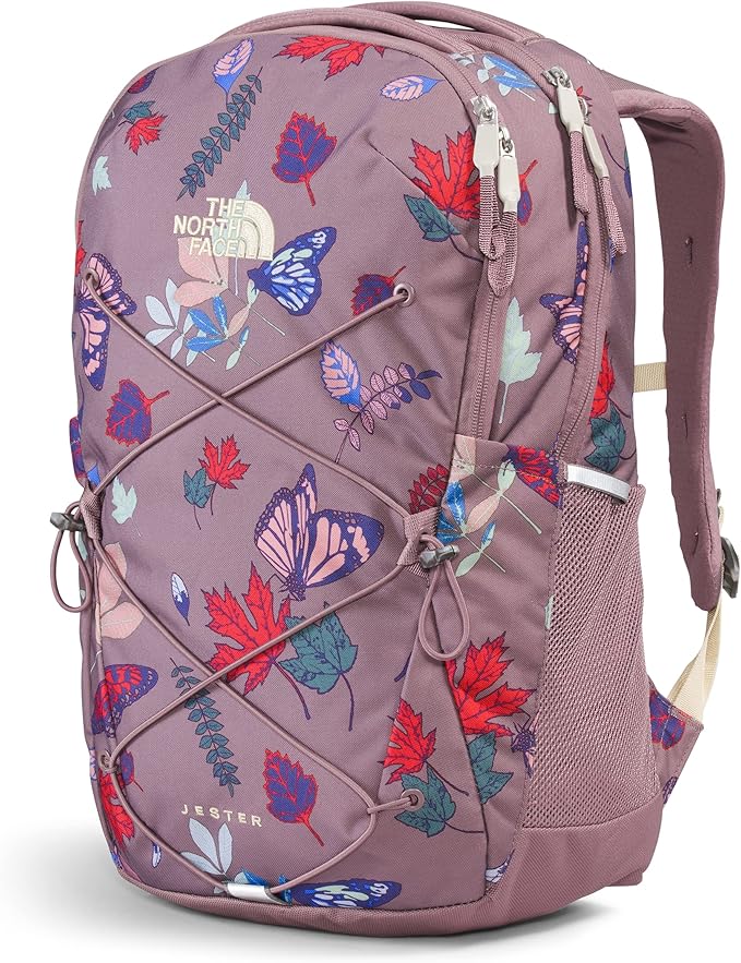 The North Face Women's Jester Everyday Laptop Backpack, Fawn Grey Fall Wanderer Print, One Size