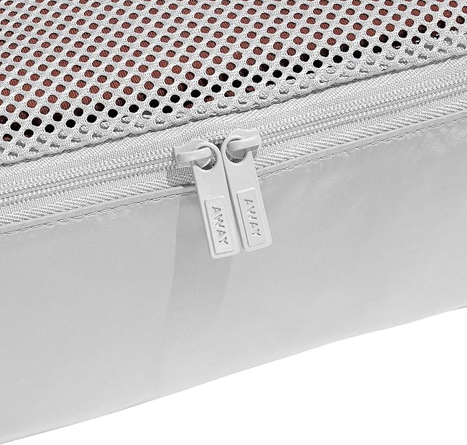 Away Insider Packing Cubes Set of 4 – Lightweight Travel Organizers for Luggage, Suitcases & Carry-On Bags, Cloud Gray