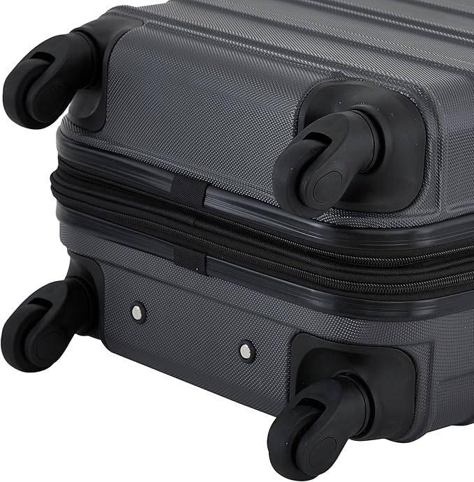 Travelers Club Phoenix Luggage, Blackened Pearl, 22-Inch Carry-On