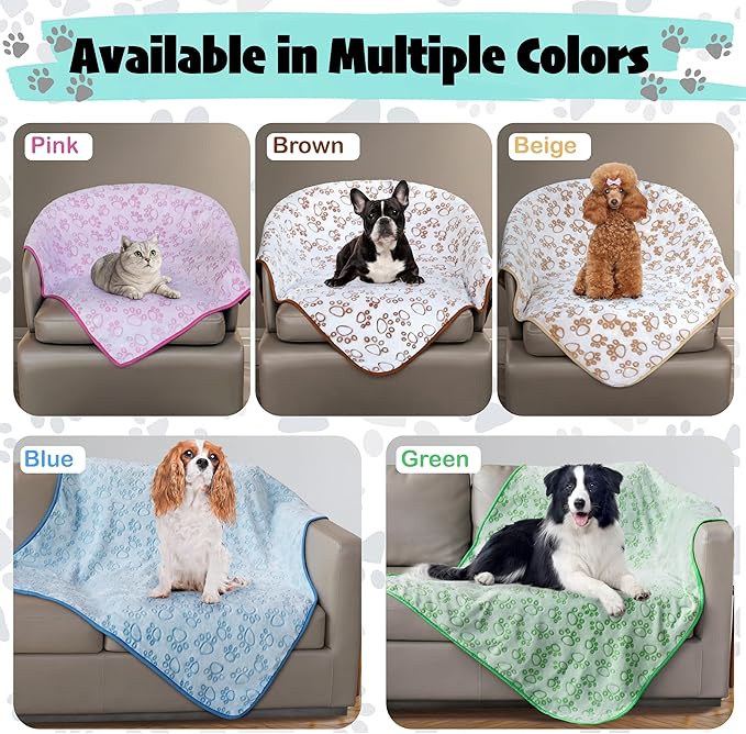 Stuffed Dog Blanket, Premium Soft Throw Flannel Fleece Blanket for Medium Small Dogs, Pet Puppy Blankets for Kitten Cat, Christmas Pet Gift for Bed Cover, Couch, Crate (42x66 inch (Pack of 1))