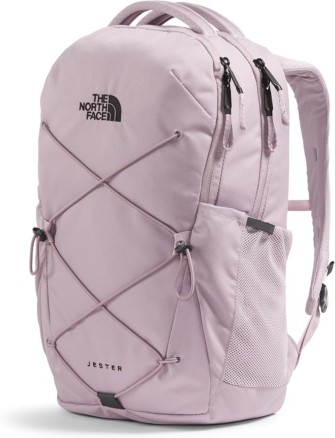 The North Face Women's Jester Everyday Laptop Backpack - Commuter Travel Bag, Laptop Sleeve, Water-Repellent, Ashen Purple/TNF Black, One Size
